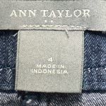 Ann Taylor Jean Skirt Womens Sz 4 Straight Pencil Dark Denim Knee Hem City Chic Photo 9