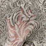 VTG 80s PEARL BEADED LACE SHEER BLOUSE Size M Photo 5