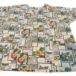 Fundamentals By White Swan Vintage Scrub Top Animal Print Scrub Top Large Nurse Photo 1