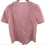 Treasure & Bond  pink stripe tie front small NWT Photo 1