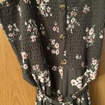 No Boundaries  green floral Jumpsuit Photo 1