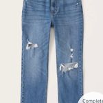 Abercrombie & Fitch Abercrombie Curve Love Ankle Straight Jeans Photo 0