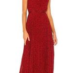 Alice + Olivia  Kelissa Halter Pleat Maxi Dress Leopard Photo 0