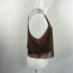 Cotton Candy Gold Metallic Crop Top Size Medium Photo 3