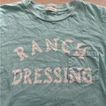 Mother Boxy Goddie Goodie Pocket Tee Ranch Dressing Blue Photo 3