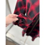 Soft Surroundings Manchester Tunic Medium Buffalo Plaid Shirt Zip Front Top Red Photo 8