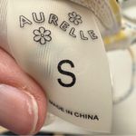 Aurelle Yellow White Lemon Ruffled Bikini Top Women’s S Swimsuit Beach Summer Photo 6