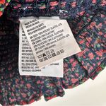 American Eagle NWT Lace Front Crinkle Tube Top Black Red Floral Print Size XXL Photo 4