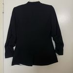 H&M Black career collarless contemporary blazer work jacket one button size US 6 Photo 5