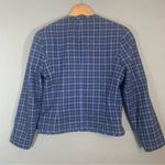 Pendleton Wool Skirt Suit Blue and Black Plaid Size 6P Blazer Size 10P Skirt Photo 3