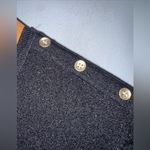 J. McLaughlin  Small Black Gold Shimmer‎ Stripe Long Sleeve Top Photo 3