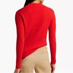 Veronica Beard Lazana Cardigan Womens Size Large Orange Cashmere Preppy Luxury Photo 1