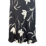 SL Fashions Women's Black White Floral Cowl Neck Sleeveless Midi Dress Size 12 Photo 3