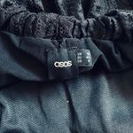 ASOS  Women's Black Flowy Lace Strapless Dress | Size: 8 Photo 4