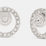 Coach  Silver Halo Earrings NWT​ Photo 0