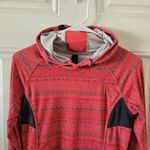 Mondetta  Activewear hoodie womens Medium Pink Sideways Zipper Stretchy Photo 5