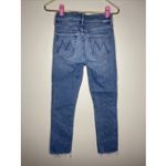 Mother The Mid Rise Dazzler Ankle Fray in Riding the Cliffside Sz 25 Blue Photo 7