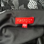 SIGNATURE BY SANGRIA Midi Floral Print Dress Sz 10 Milkmaid Y2K Ruffle Retro Black Size L Photo 9