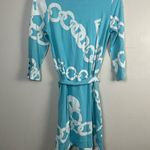 Lilly Pulitzer  Jonah Shorely Blue Ball And Chain Posh Ponte Belt Tunic Dress S Photo 4