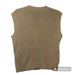 Poof! Poof Warm & Cozy Lifestyle Brown V neck Button Sweater Vest Size L Photo 1