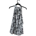 Cato  Black and White Sleeveless Ruffled Blouse Photo 8