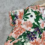 H&M  Women’s Tropical Resort Relaxed Multicolor Shortsleeve Tunic Top Dress XL Photo 5