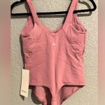 Lululemon NWT  Thong Align Bodysuit Removable Bra Pads Velvet Dust Size 6 Photo 3