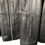 Calvin Klein Lambskin Leather Jacket Short Dressy Coat u Plus Size 3XL Black Clavin Klein NEW Photo 1