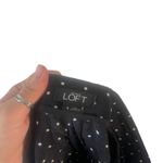 Ann Taylor  Loft Women's Size 8 Black Pleated Polka Dot‎ Shorts Photo 5