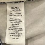 C&C California  Blue White Paisley Linen Sleeveless Crop Top New with Tags Photo 3