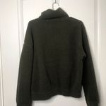 Aerie OFFLINE Sherpa Fleece Pullover With Camo Pocket Green Size Small NWOT Photo 6