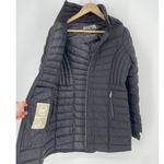 Michael Kors Black Puffer Jacket Coat Hooded Slim Fit Size S Photo 4