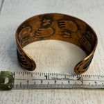 Vintage Copper Bear Paw Cuff Bracelet Brown Photo 6