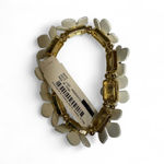 Charming Charlie New Womens White Gold Floral Stretch Bracelet One Size NWT Flaw Photo 1