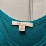 Ella Moss ‎ Teal Pleated Maxi Dress Women’s XS Crepe Crinkle Layer Tier Gown Photo 1