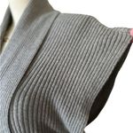 Banana Republic  Gray Ribbed Shawl Collar Belted Cardigan Sweater (953) Photo 6