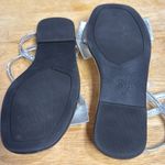 ZARA  Silver Bow Slides flat sandals Photo 4