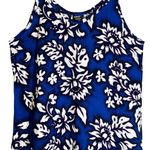Koko Knot Rayon Blue White Floral Tropical Hawaiian Maxi Dress USA Medium Photo 5