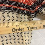 Merona  Pullover Knit Sweater, Cream, Blue, Red/Orange Striped Argyle, Size small Photo 5