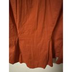 The Limited  Women's Burnt Orange Pleated Front And Back Dress Shirt Size Large Photo 9