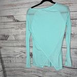 Gym shark Blue Split Back Long Sleeved Athletic Shirt Top Sm Photo 2
