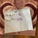 LA Hearts Cardigan XS Heart Design Dusty Pink Maroon Knit Sweater Ultra Soft Photo 3