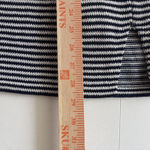 J. McLaughlin  Navy Blue &‎ White Striped Knit V-Neck Pullover Sweater Top XL Photo 8