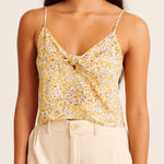 Abercrombie & Fitch Abercrombie Floral Front Knot Tank Photo 0
