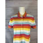 Tommy Hilfiger  Medium Polo Dress Multicolor Stripe Short Sleeve Casual Preppy Photo 1