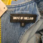 House Of Holland Distressed Denim Mini Dress Blue Size 2 Photo 12