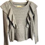 Mcguire  Sabina Ruffle Pullover Sweater Women XS Cozy Cotton Blend Fall Boho Chic Photo 1