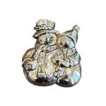 Ugly Christmas Sweater Christmas Snowman dual pendant Locket brooch Photo 2