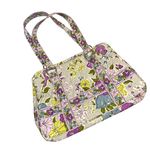 Vera Bradley Purple & Gray Bag Floral Design Orchid Pattern Purse Womens Handbag Photo 0