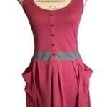 Theory  Pink‎ Gray cotton blend Dress Sz P Photo 0